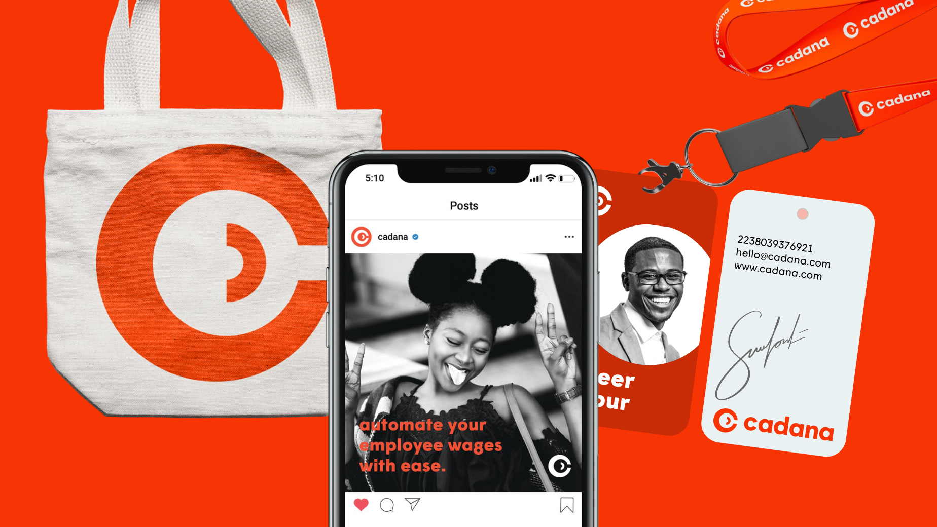 Cadana brand collateral