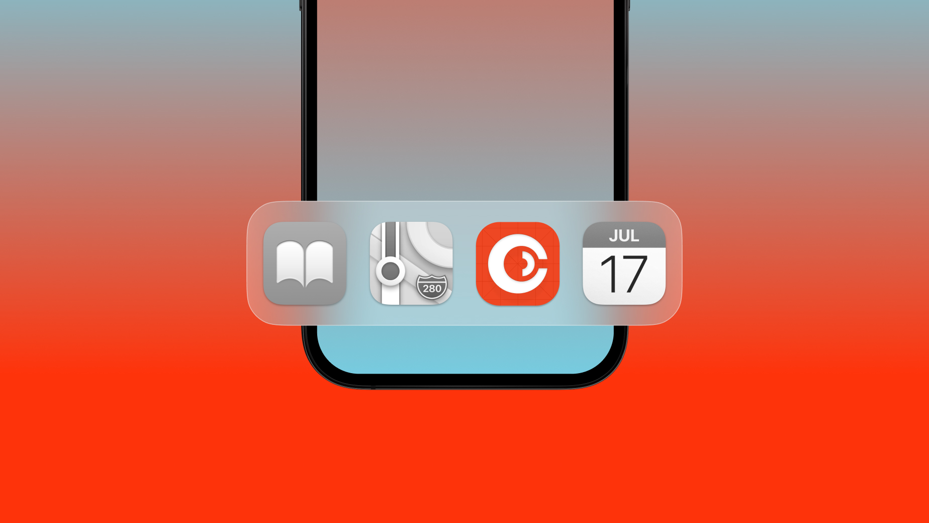 Cadana app icon on device
