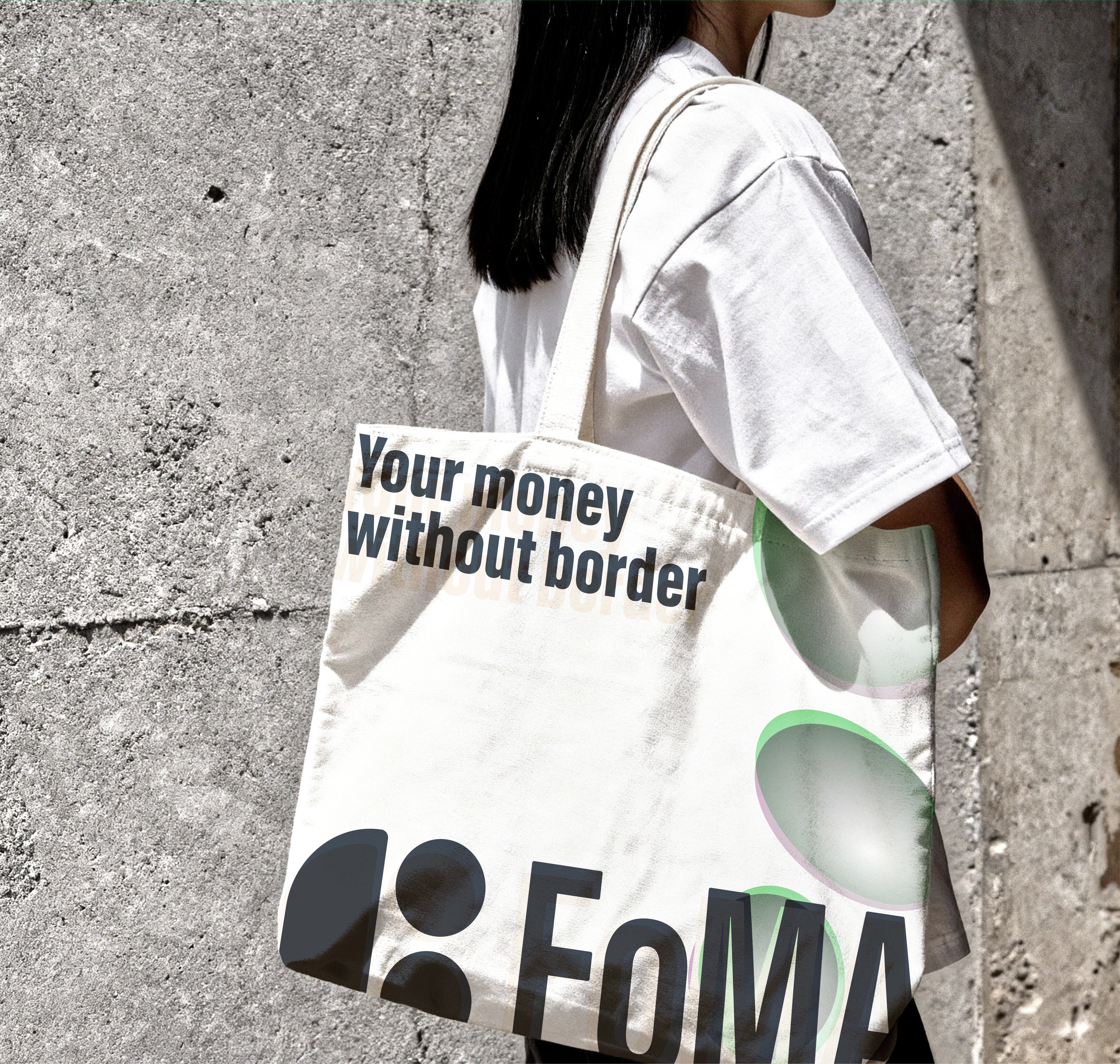 FoMA tote bag lifestyle
