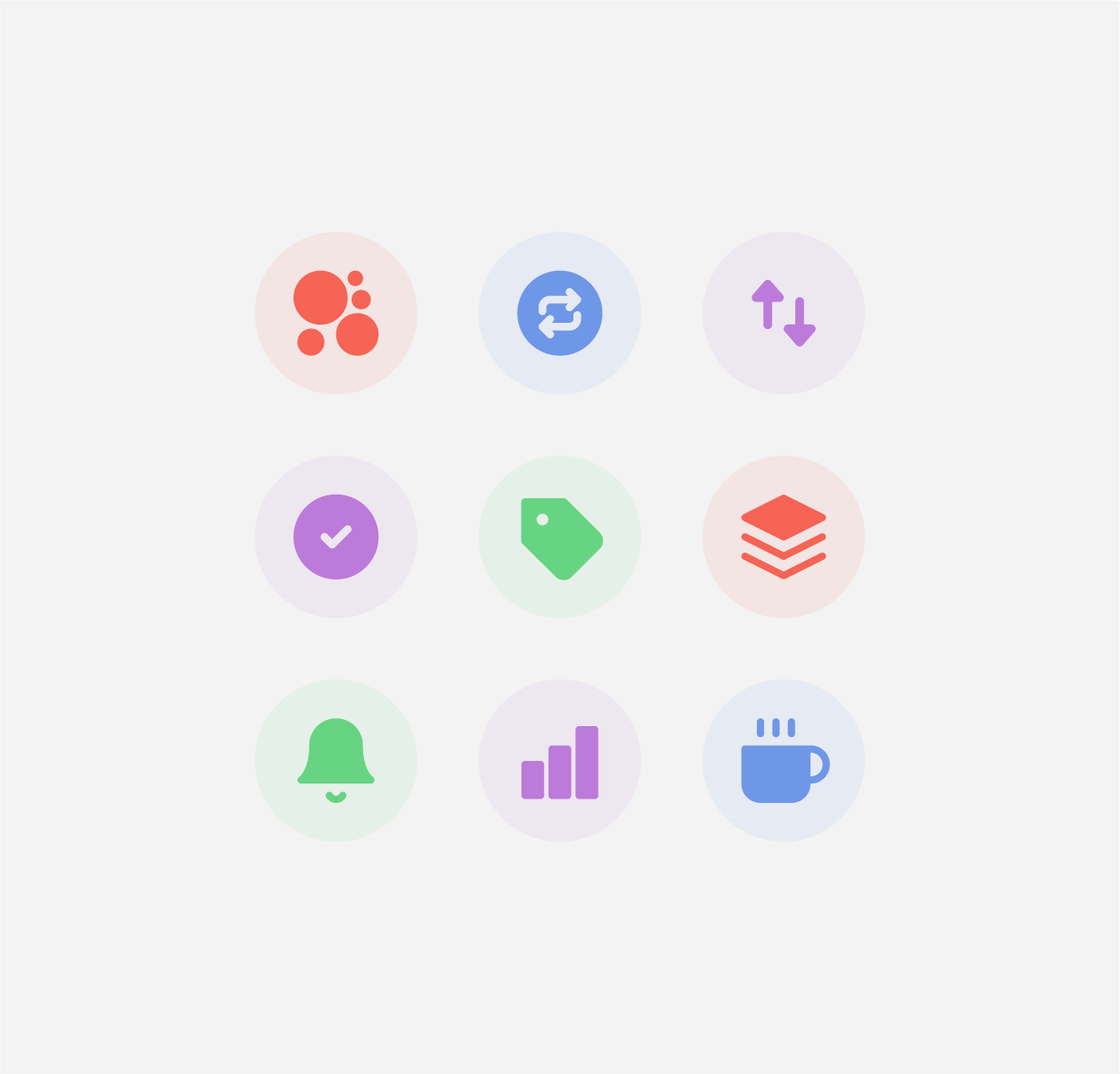 gomoney icon grid