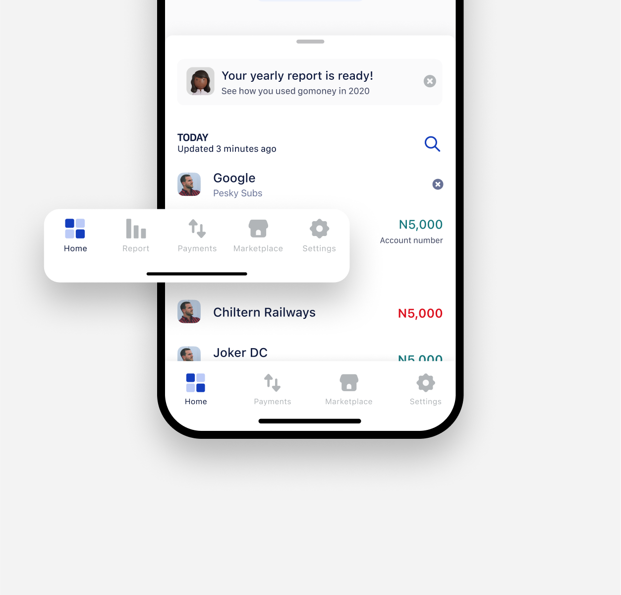 gomoney contact actions